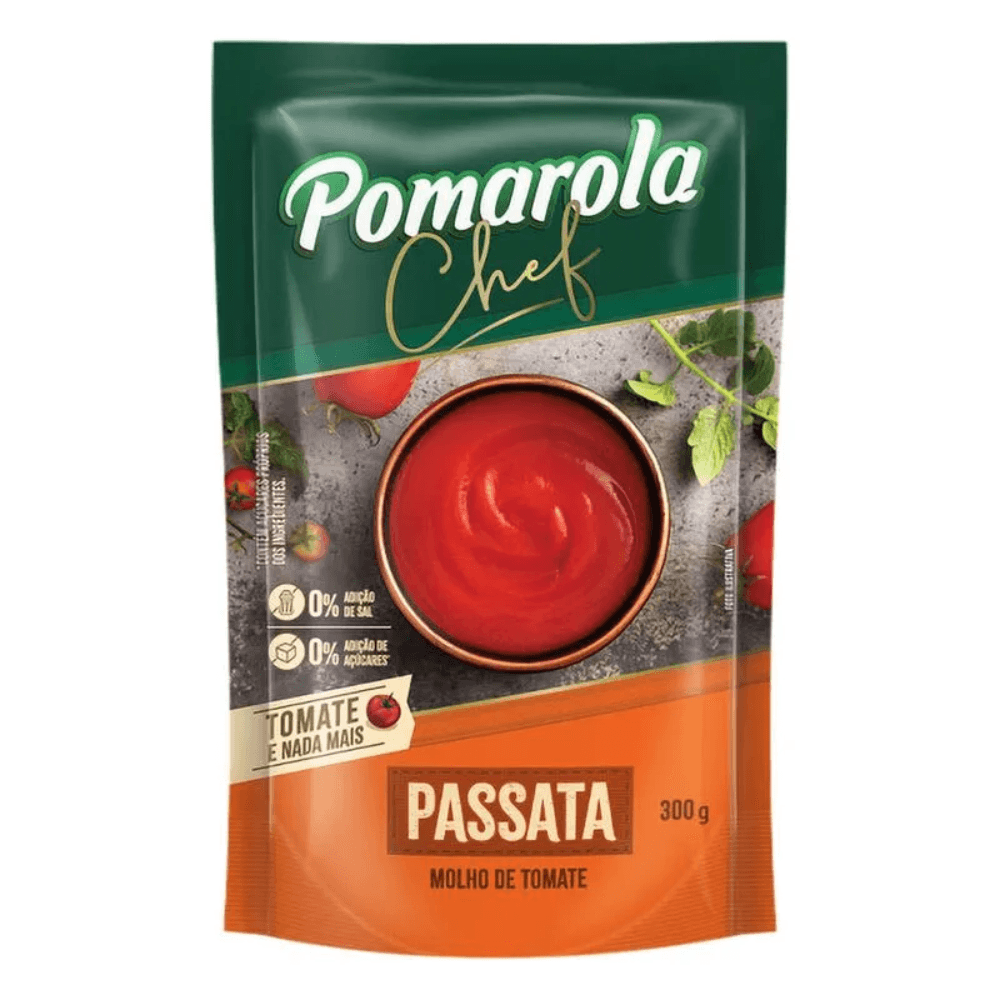 Molho De Tomate Passata Pomarola Chef Sachê 300g